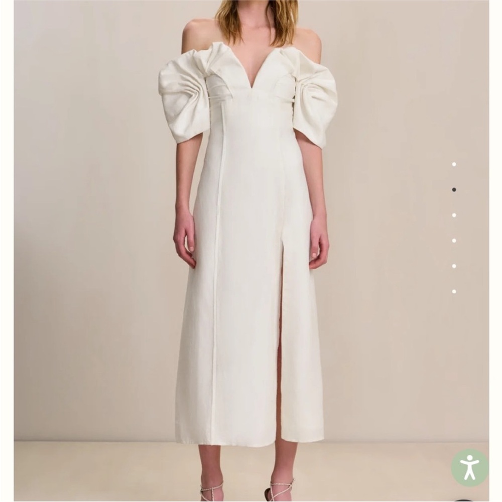 Elegant Off-Shoulder White Dress